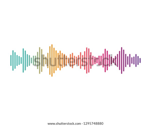 Sound Wave Music Logo Vector Template Stock Vector (Royalty Free ...