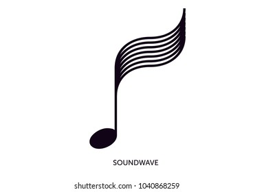 Sound wave music note