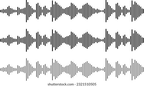 sound wave music track, audio frequence, voice equalizer