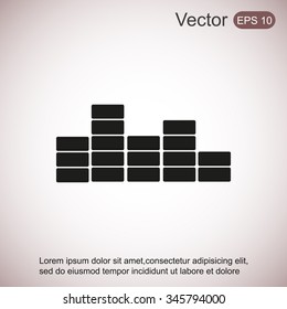 sound wave music vector