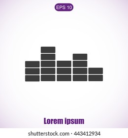 sound wave music vector
