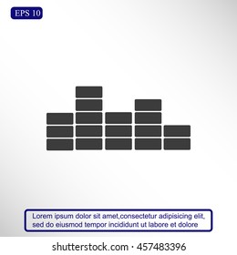 sound wave music vector