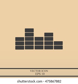 sound wave music vector