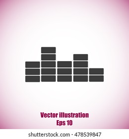 sound wave music vector