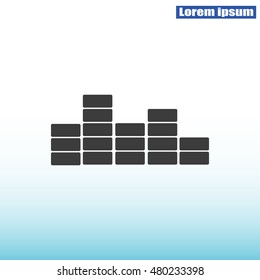 sound wave music vector