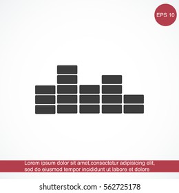 sound wave music vector