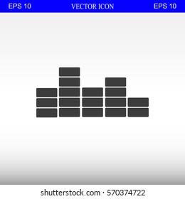 sound wave music vector