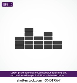 sound wave music vector