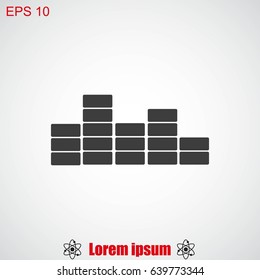 sound wave music vector