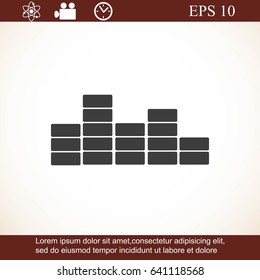 sound wave music vector