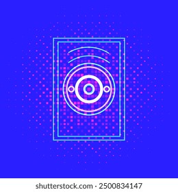 Fondo de onda de sonido y Vector de música con subwoofer
