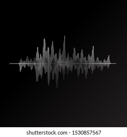 sound wave music vector design