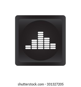 Sound wave music vector icon