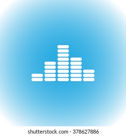 Sound wave music vector icon