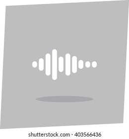 Sound wave music vector icon