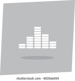 Sound wave music vector icon