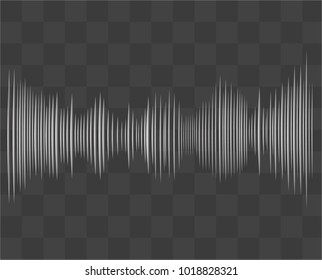 sound wave on darkness background 