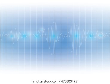 sound wave on white vector background