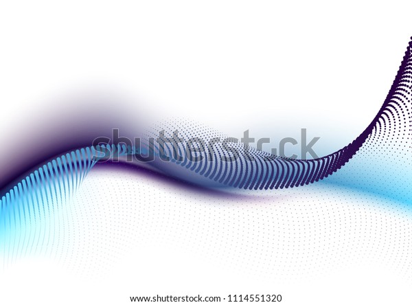Sound\
wave, particle flow, effect in motion. Blurred bubbles vector\
abstract background. Abstract web smooth mild divider lines -\
fashion headers or footers. Vector\
illustration