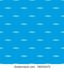 Sound wave pattern repeat seamless in blue color for any design. Vector geometric illustration