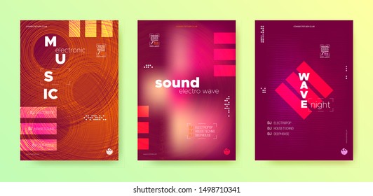 Sound Wave Poster. Electronic Party. Music Festival Poster. Light Dj Banner. Warm Gradient Banner. Electronic Round. Fiery Music Festival Poster. Dj Event. Glitch Fluid Abstract.