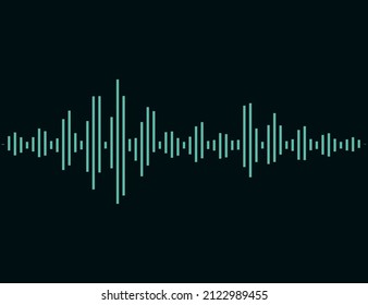 Sound wave rhythm.  Abstract music pulse background. frequency spectrum. Vector illustration. Eps 10.