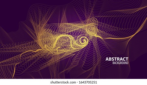 Sound wave rhythm design. Abstract minimal geometric background. Vector