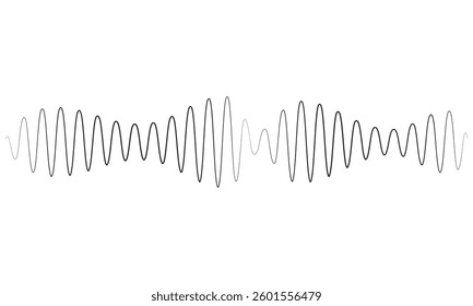 The sound wave set. Sound waves for voice message.
