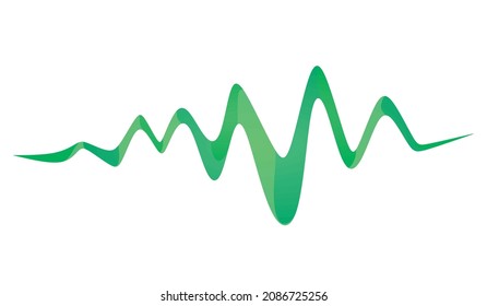 Sound wave sign. vector illustration