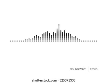 Sound Wave Square Vector