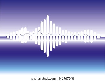 sound wave style vector background