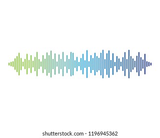 Sound wave symbol illustration