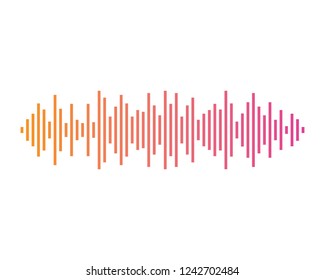 Sound wave symbol illustration