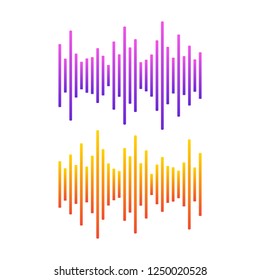 Sound wave symbol illustration