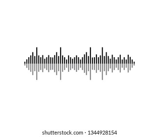 Sound wave symbol illustration