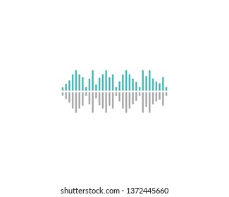 Sound wave symbol illustration