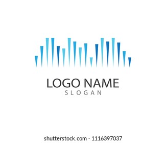 Sound wave symbol illustration design