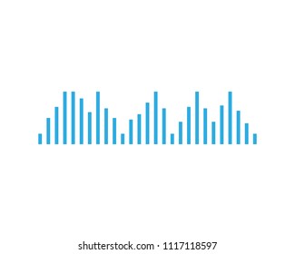 Sound wave symbol illustration design