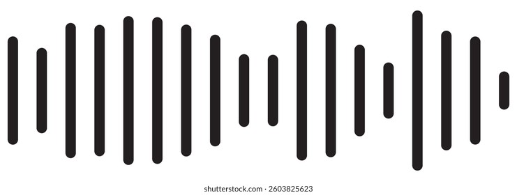Sound wave. Sound wave symbol. Vector illustration eps 10
