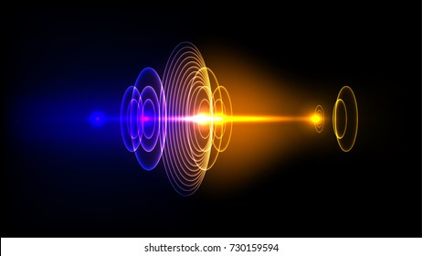 Sound wave Technology Background Display