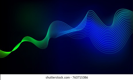Sound wave Technology Background Display 