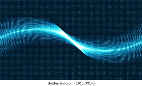Sound Wave Technology Background,Hi-tech Digital and sound wave Concept design,Free Space For text in put,Vector illustration.