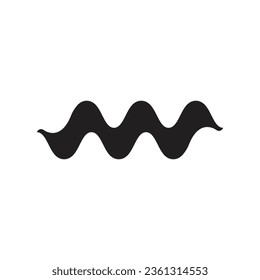 Ilustración del logotipo de la plantilla de onda de sonido