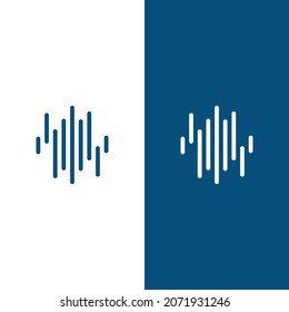 Sound-Wellentonsymbol Vektorgrafik-Design