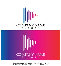 sound wave tone icon vector illustration template design