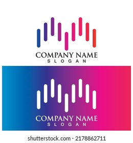sound wave tone icon vector illustration template design