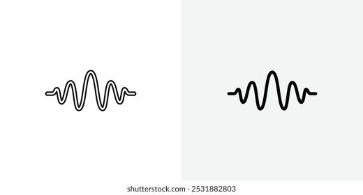 Conjunto de iconos de vector de onda de sonido. Ilustrador de Vector de stock. EPS 10