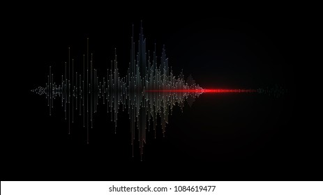 sound wave vector background
