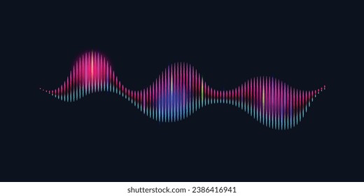 ilustración vectorial de onda de sonido