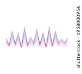 Sound wave vector cartoon icon. Vector illustration sound wave on white background. Isolated cartoon illustration icon of form.